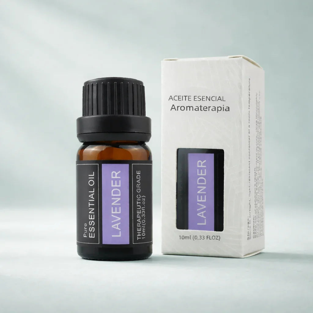 Restology Essence therapeutic-grade essential oils for aromatherapy and sleep wellness available in 44 varieties including lavender and tea tree.