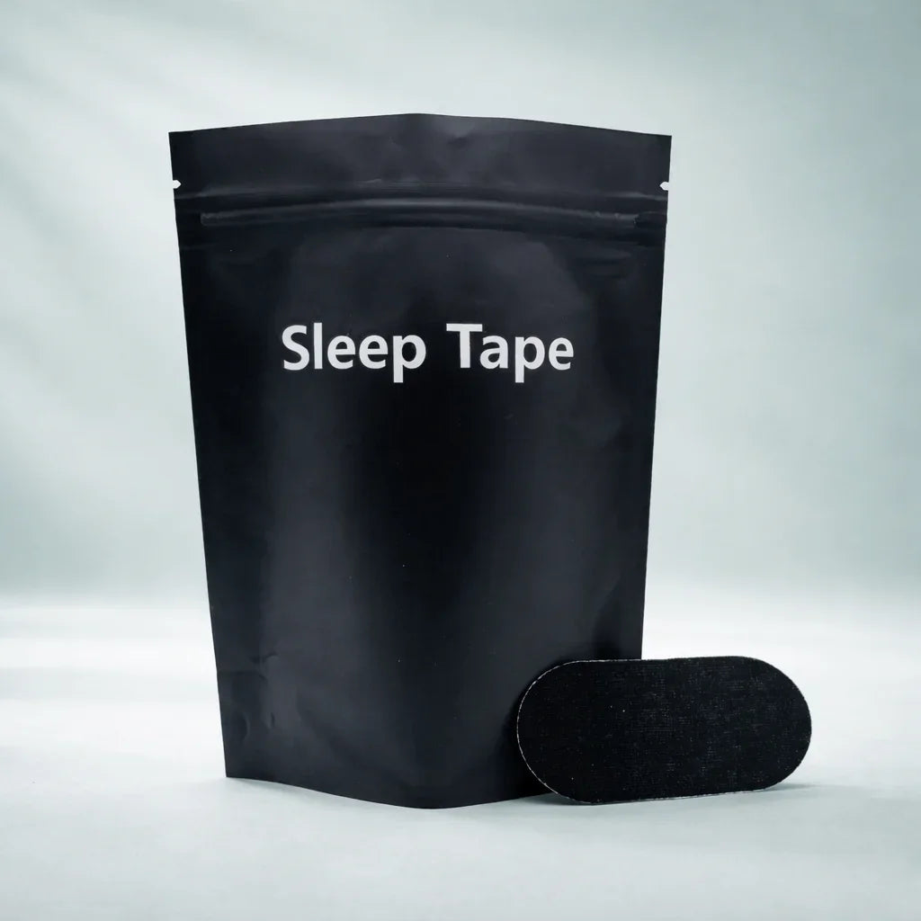 Restology RestEase advanced anti-snoring mouth patches with breathable cloth and medical-grade adhesive for nasal breathing optimization.