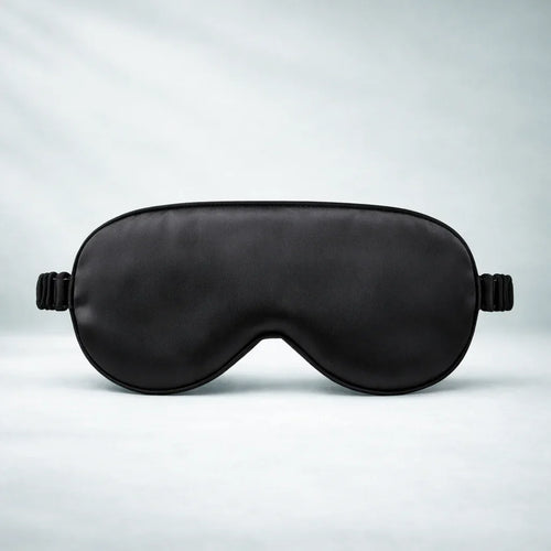 Restology SilkPro 22-Momme Mulberry silk blackout sleep mask for skin protection and total light blocking.