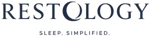 RESTOLOGY logo with tagline 'Sleep. Simplified.'